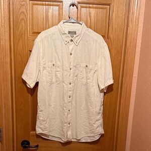 Duluth Trading Co Men's Tan Button Down Shirt
